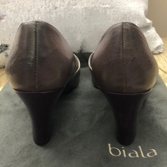 Biala purple and grey wedges - Picture 4 of 5